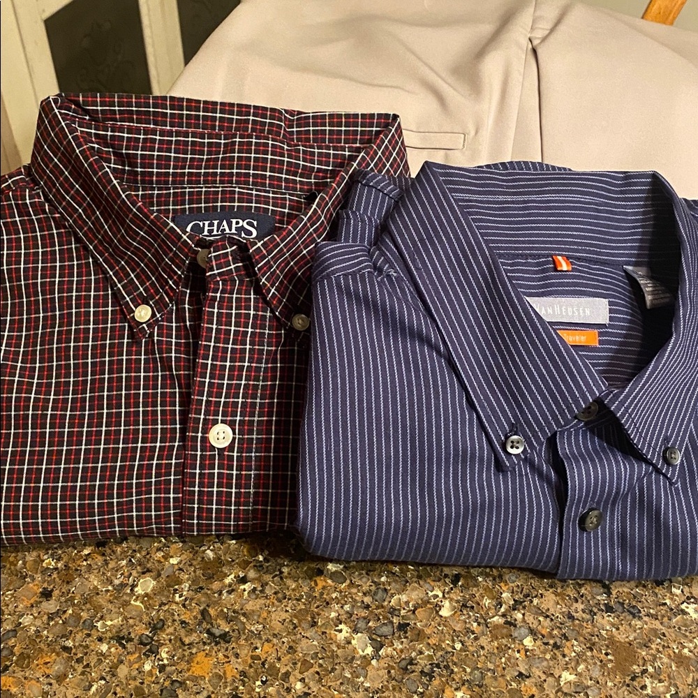Chaps and Van Heusen Button Down Shirts